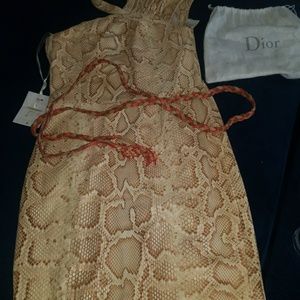 Genuine snake skin Dior Runway dress